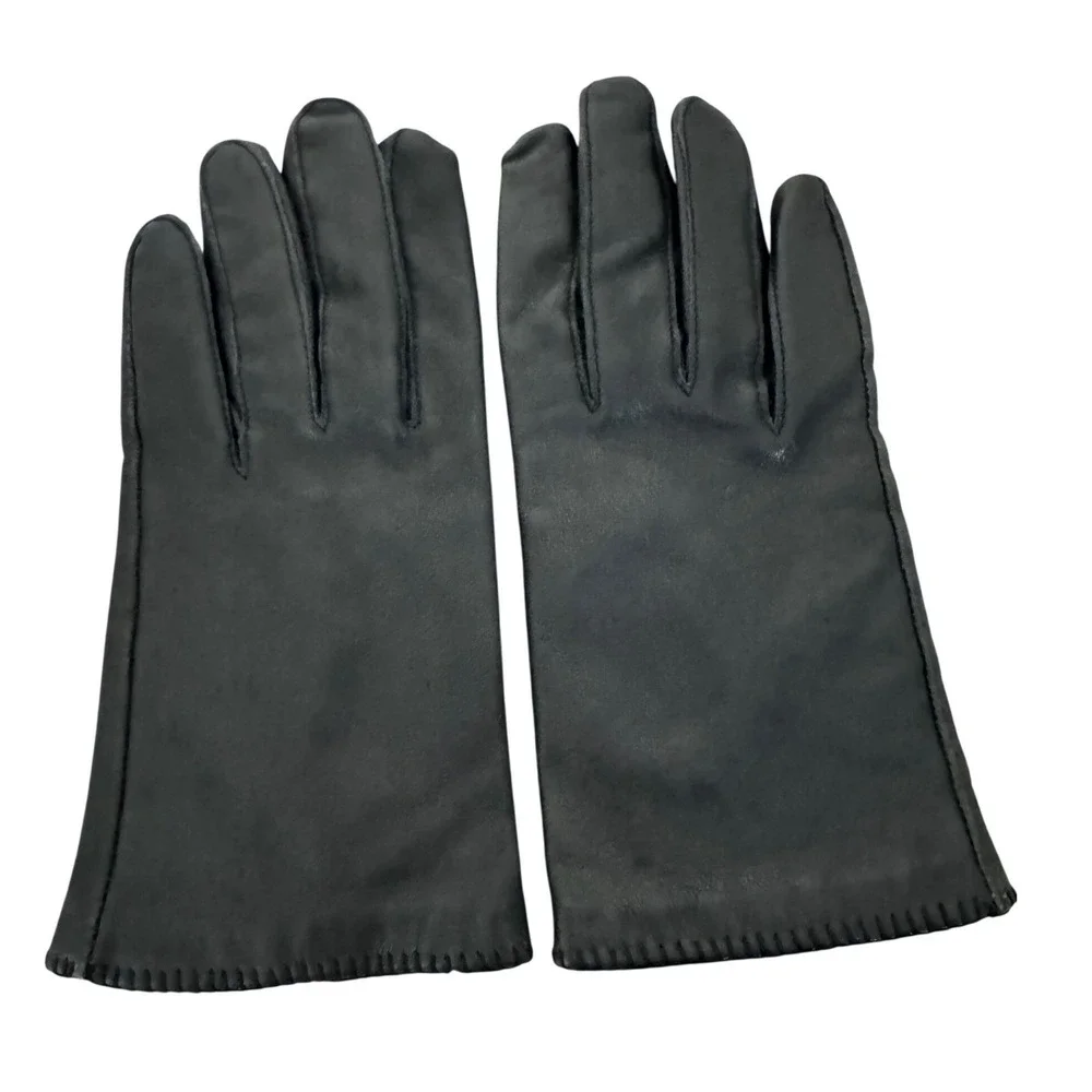 Wilson‎ Leather Black Leather Driving Gloves Medium